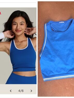 Wilson Cobalt W White Trim Brami Sports Bra Top s